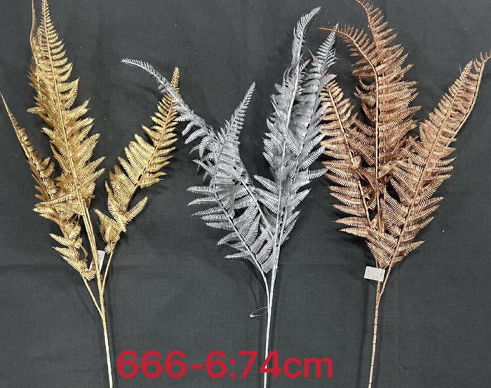 Artificial Fern Stem Silver