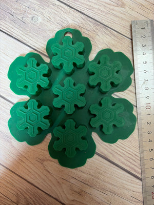 Pre loved soap mould snowflakes