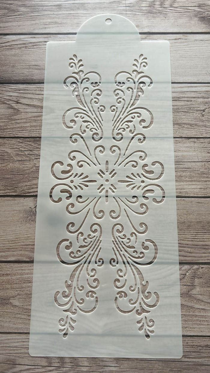 Scroll Cake Decorating Stencil