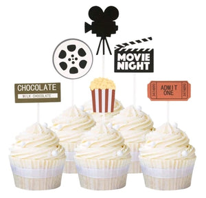 12pc Cardboard  Cake Topper Movie