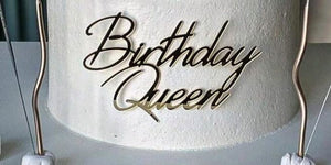 Acrylic Cake Topper Birthday Queen