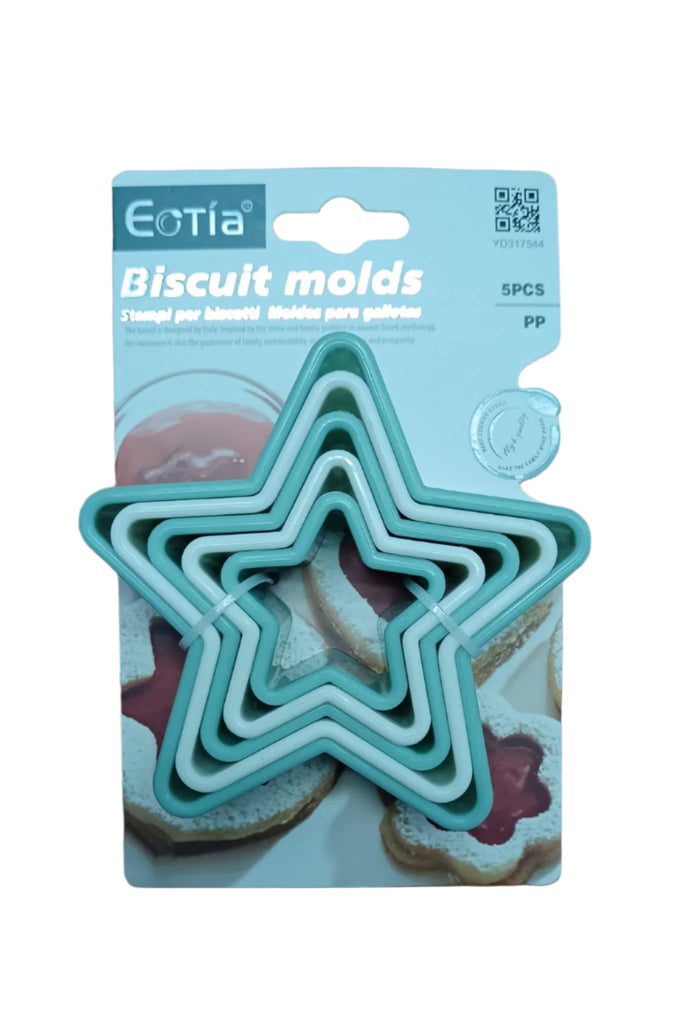 5pc Plastic Cutter Stars