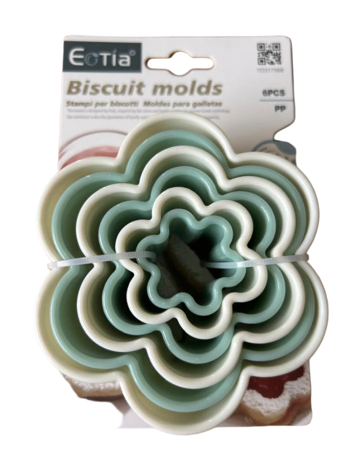 6pc Plastic Cutter Flower