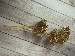 Artificial Plastic Flower Gold