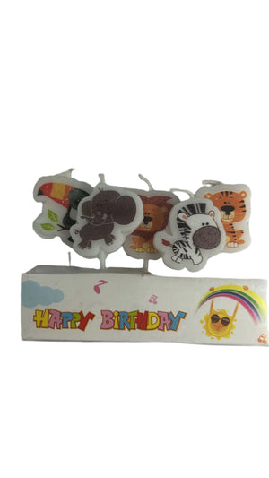 Birthday Candle Wild Animal
