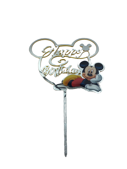 Nr384 Acrylic Cake Topper Mickey