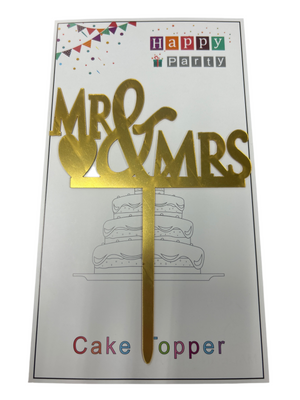 (30) Bundle Deal Acrylic Cake Topper Mr and Mrs x10