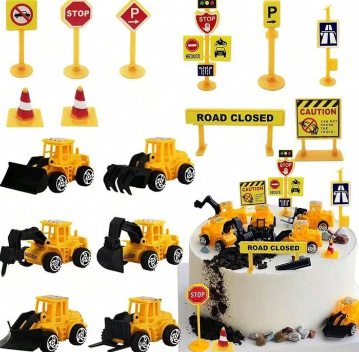 16pc Cake Topper Plastic Construction Set