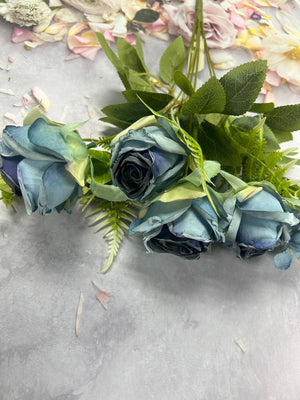 Artificial Flower Rose Bunch and Leave