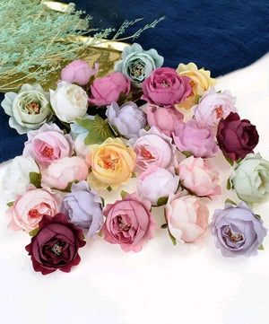 Cake Topper Artificial Mix Rose Head