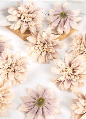 5pc Cake Topper Artificial Dahlia Chrysanthemum
