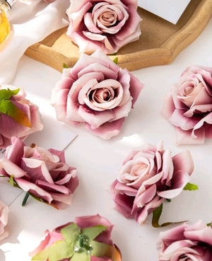5pc Cake Topper Artificial Rose