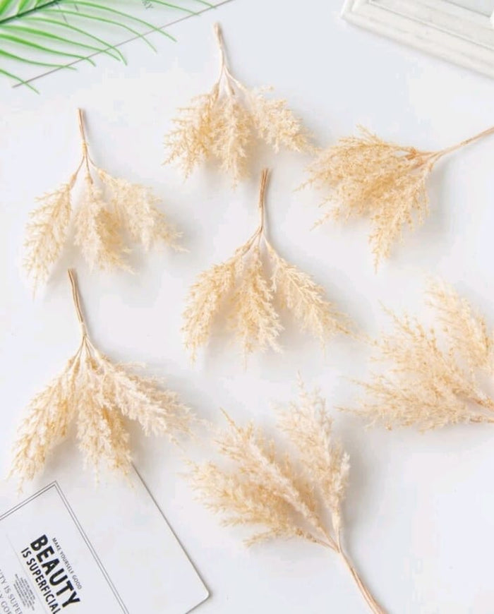 Cake Topper Artificial Reeds Grass Flower