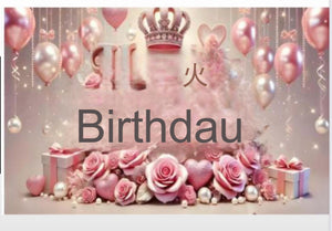 Princess Birthday Cloth Party Backdrop 70x100cm