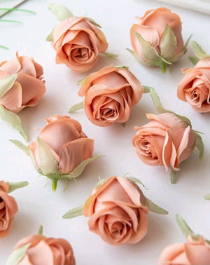 10pc Cake Topper Artificial Rose