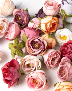 10pc Cake Topper Artificial Flower