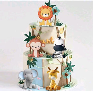 Cake Topper Wild One Jungle Animal