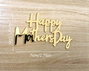 4pc Acrylic Cake Topper Happy Mothers day
