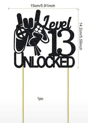 Cardboard Cake Topper Level 13 Unlocked