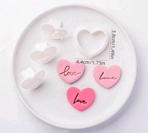 Cookie Stamp  Love Valentine 4pc