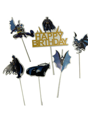 Batman Birthday Cardboard Cake Topper