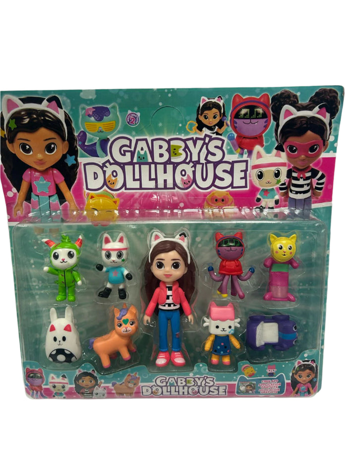 Gabby Plastic Figurines Cake Topper