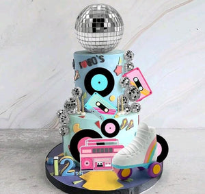 20pc Disco Roller Skate Cake Topper