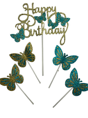 Cardboard Cake Topper Happy Birthday