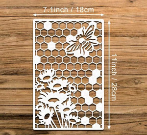 Cake Decorating Stencil Wood Grain Honey