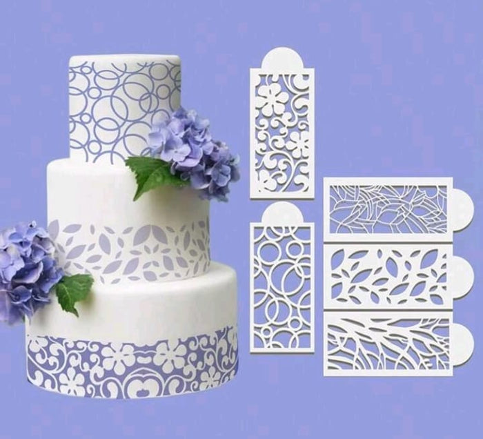 Cake Decorating Stencil Flower