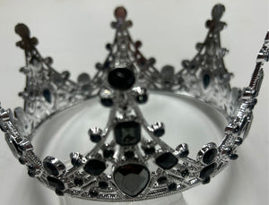 Plastic Tiara Perfect For Cake Topper Black Stone