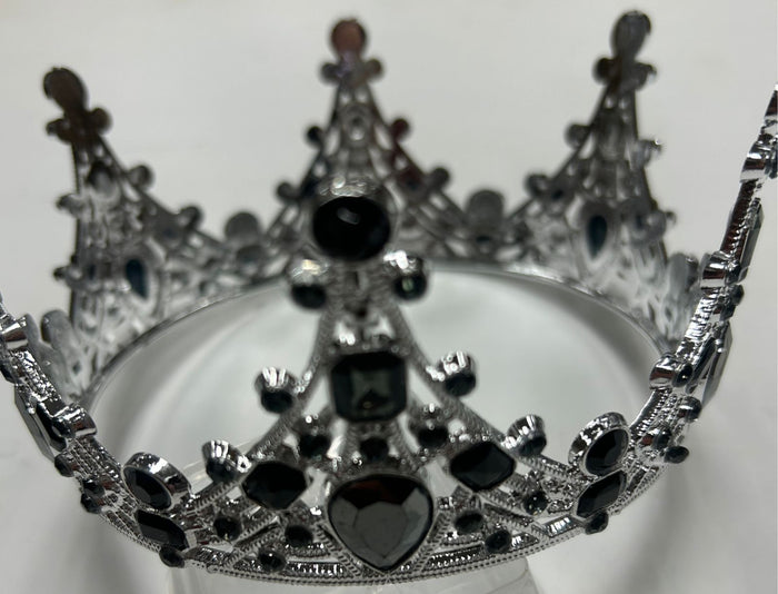 Plastic Tiara Perfect For Cake Topper Black Stone