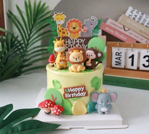 Cake Topper Wild One Jungle Animal