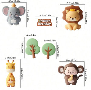 Cake Topper Wild One Jungle Animal