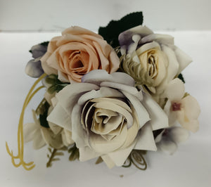 Artificial Flower Rose Bunch and Leave
