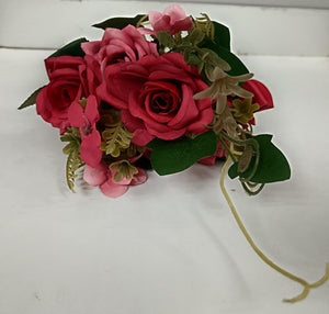 Artificial Flower Rose Bunch and Leave