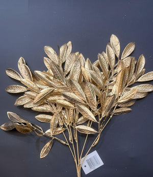 Topper Artificial  Leaves Bunch Gold