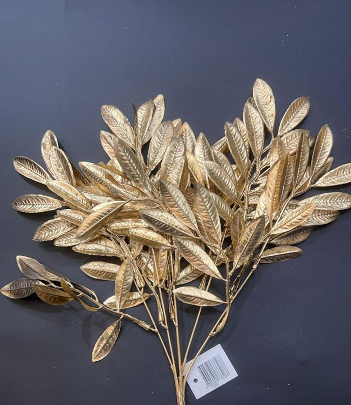 Topper Artificial  Leaves Bunch Gold