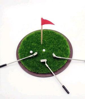 7pc Mini Golf Grass Cake Topper
