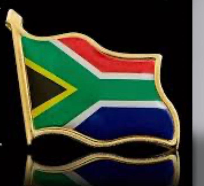 SA Flag Badge Pin