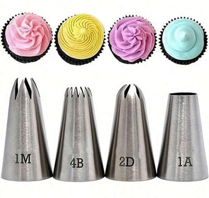 4pc Decorating  Nozzle Set