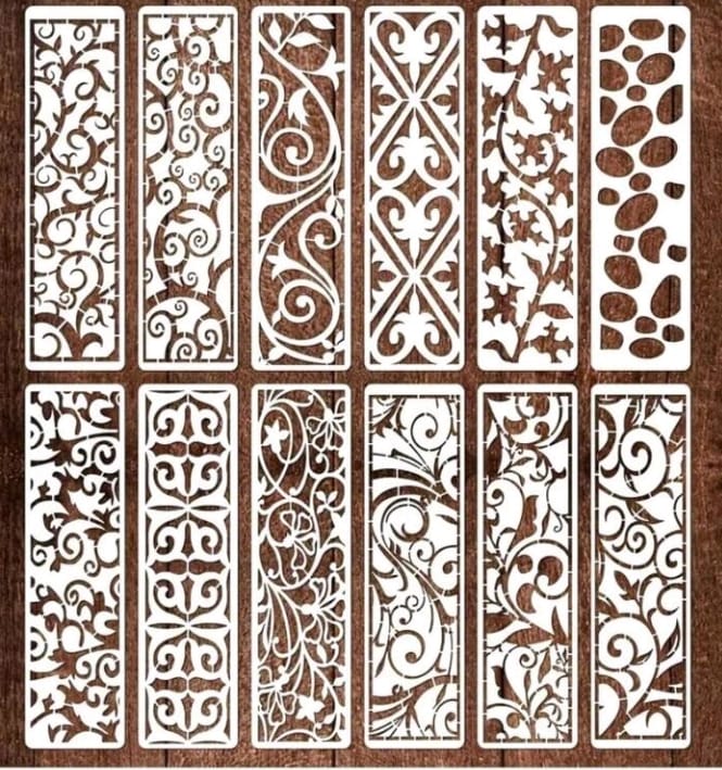 12pc Cake Decorating Stencil Border