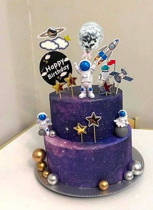 34pc Space Astronaut Cake Topper