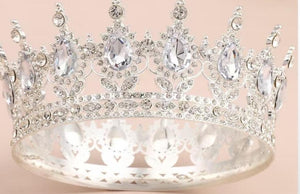 Plastic Tiara Perfect For Cake Topper Silver