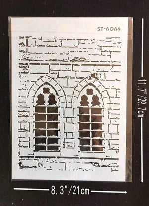 ST-6066 Cake Decorating Stencil Window