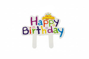 10pc Birthday Cardboard Cake Topper