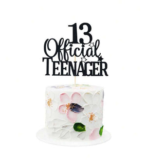 Cardboard Cake Topper 13 Official Teenager