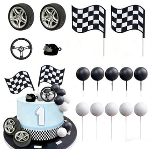Cake Topper 16pc Racing Theme