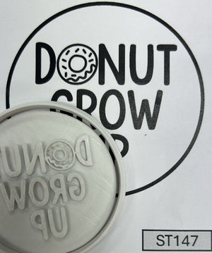 ST147 Donut Grow Up Cupcake Stamp