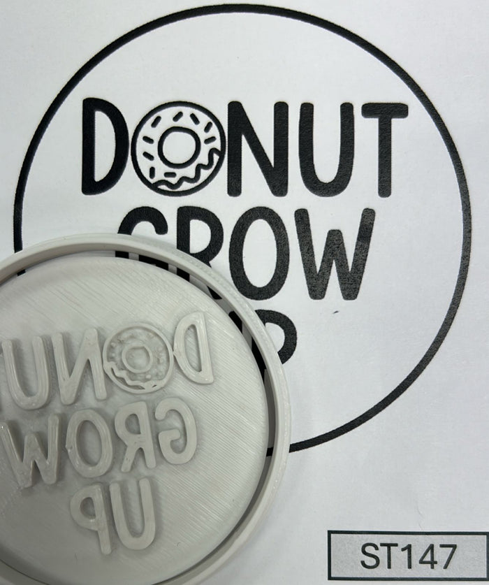 ST147 Donut Grow Up Cupcake Stamp